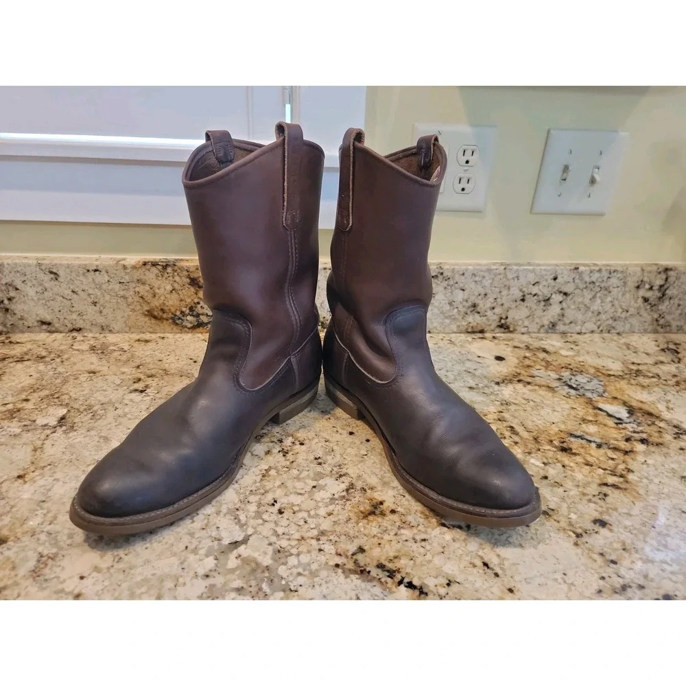Red Wing 1155 Men's 12C Leather Work Boots Brown Oiled Pecos Cowboy Western
